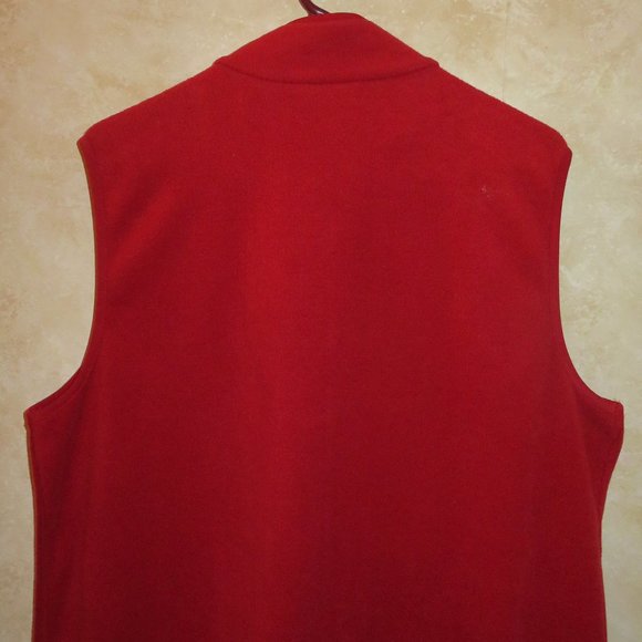 Craft & Barrow XL Red Plush Vest - Picture 3 of 6